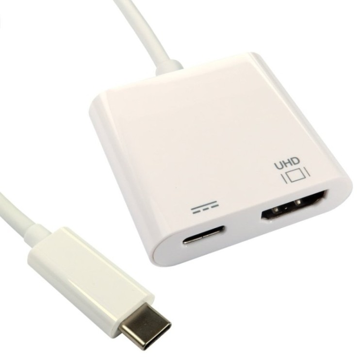 15cm Leaded USB Type-C to HDMI Adapter with PD Function