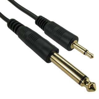 1.5m 6.35mm Jack to 3.5mm Jack Mono Cable