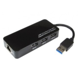 USB3.0 Gigabit Ethernet Adapter with Hub