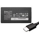 Original Delta 100W USB‑C laptop power adapter with multi‑wattage output (20V/15V/12V/9V/5V). Reliable