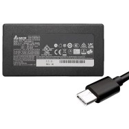 Original Delta 100W USB‑C laptop power adapter with multi‑wattage output (20V/15V/12V/9V/5V). Reliable