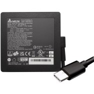 Original Delta 140W USB‑C laptop power adapter with multi‑wattage output (28V/20V/15V/9V/5V). High‑power
