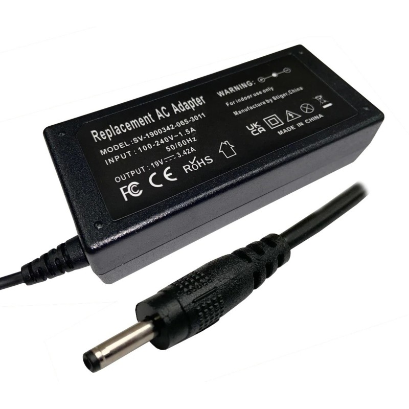 High‑quality compatible Acer 65W laptop power adapter with 19V 3.42A output and 3.0 x 1.1 mm tip. Durable