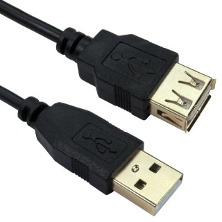 1m USB2.0 Type A (M) to Type A (F) Extension Cable