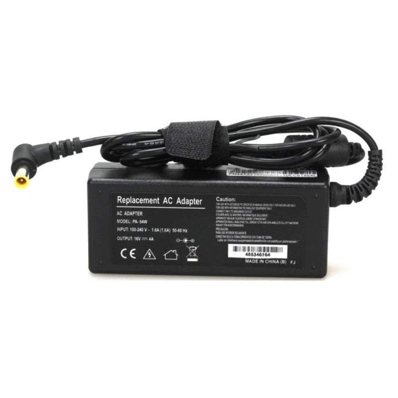 Compatible Sony 64W Laptop Power Adapter with 6.0 x 4.4 mm tip and power cable