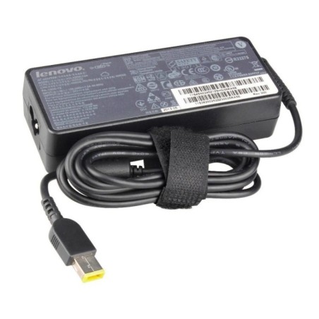 Original Lenovo 90W Laptop Power Adapter with rectangular tip and power cable