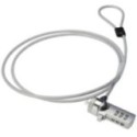 Multi‑purpose security cable with adjustable combination lock and interchangeable bolts