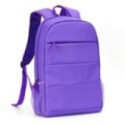 Purple laptop backpack with padded 15.6-inch laptop compartment and storage pockets