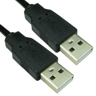 5m USB2.0 Type A (M) to Type A (M) Cable - Black