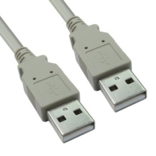 5m USB 2.0 Type A (M) to Type A (M) Data Cable - Beige
