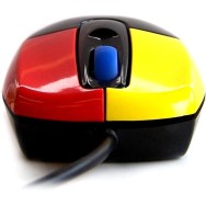 Wrekin AV Junior Mini USB Antibacterial Children’s Mouse with Colour‑Coded Buttons