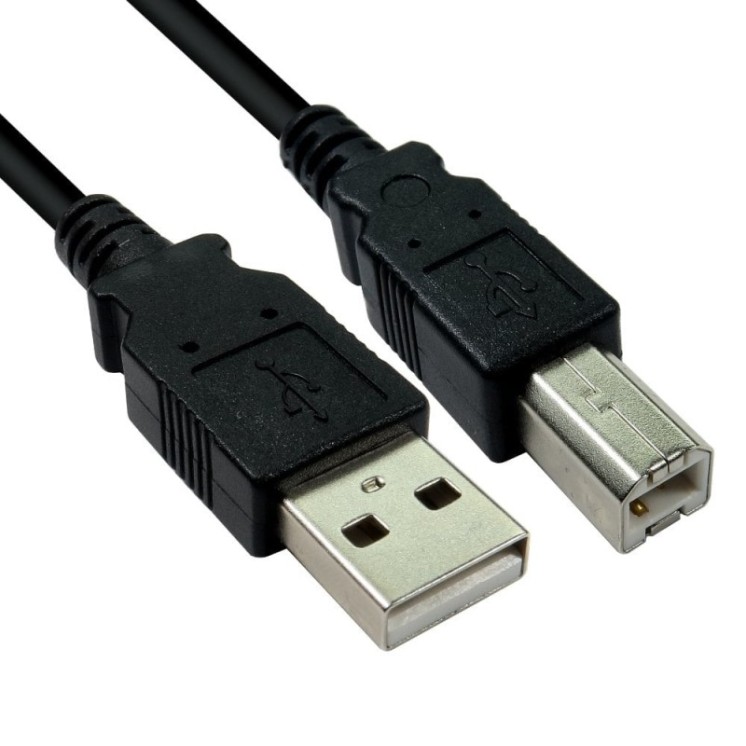 3m USB 2.0 Type A (M) to Type B (M) Data Cable - Black