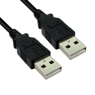 5m USB 2.0 Type A (M) to Type A (M) Data Cable - Black