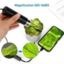 Portable Digital Microscope with 50X–1600X Magnification and 8 Adjustable LEDs
