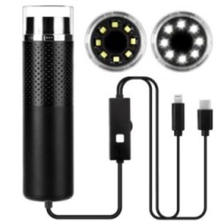 Portable Digital Microscope with 50X–1600X Magnification and 8 Adjustable LEDs