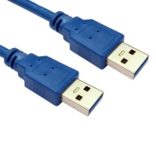5m USB 5Gbps Type A (M) to Type A (M) Data Cable - Blue