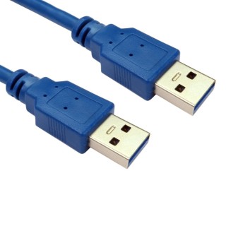3m USB 5Gbps Type A (M) to Type A (M) Data Cable - Blue