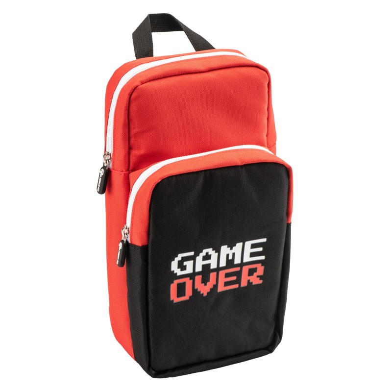 Subsonic black and red shoulder bag for Nintendo Switch consoles with padded pocket