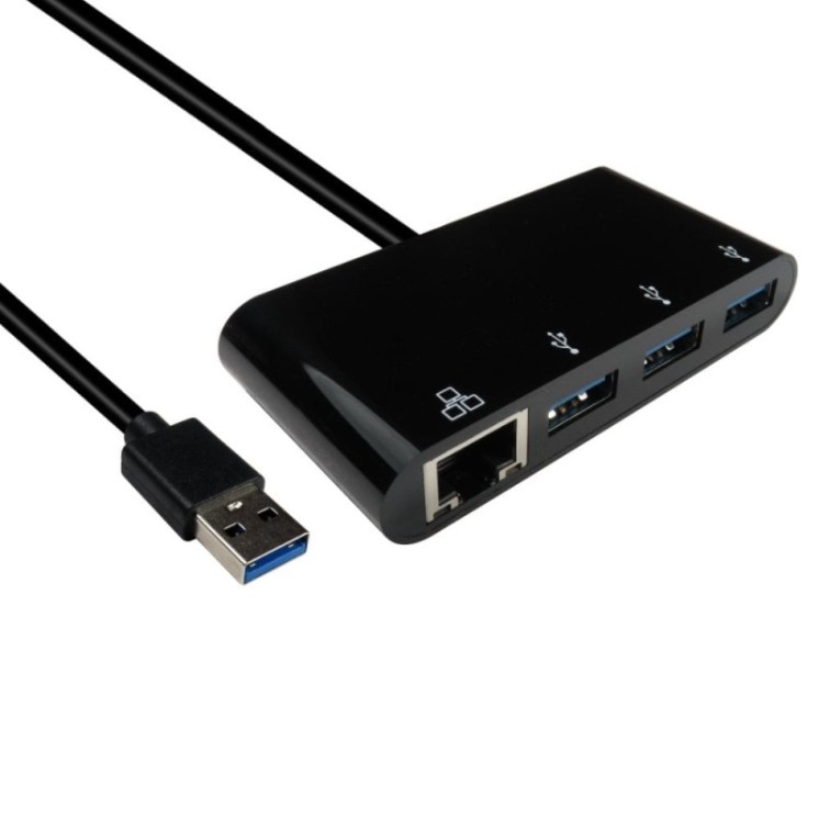USB3.0 Gigabit Ethernet Adapter with Hub