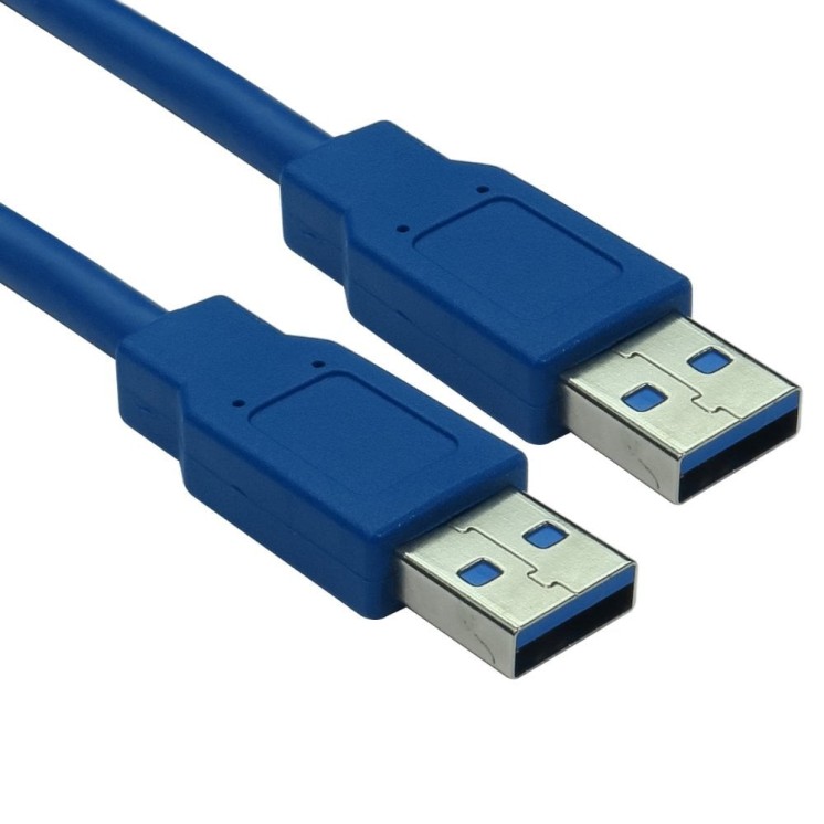 3m USB 5Gbps Type A (M) to Type A (M) Data Cable - Blue