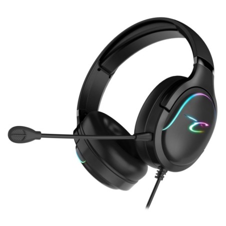 Subsonic Spectra black RGB LED gaming headset with microphone