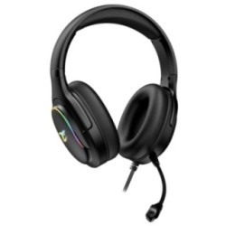 Subsonic Spectra black RGB LED gaming headset with microphone