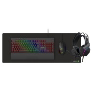 GameMax Pulse Pro 4 in 1 RGB gaming keyboard mouse headset and mouse mat