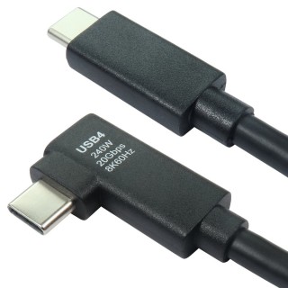 2m USB4 20Gbps EPR Cable - Right Angled Connector 2m USB4 20Gbps EPR Cable - Right Angled Connector