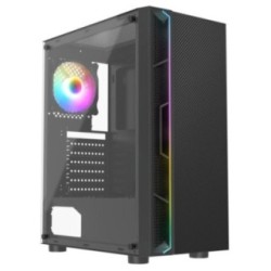 CiT Galaxy RGB Black Mid Tower Tempered Glass PC Gaming Case