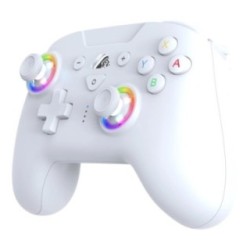Subsonic white Bluetooth wireless LED controller for Nintendo Switch OLED with programmable RGB lighting