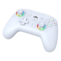 Subsonic white Bluetooth wireless LED controller for Nintendo Switch OLED with programmable RGB lighting