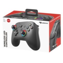 Subsonic Bluetooth wireless LED controller for Nintendo Switch OLED and Lite in black