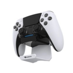 Subsonic PS5 charging dock and headset stand attached to PlayStation 5 showing LED charge indicator