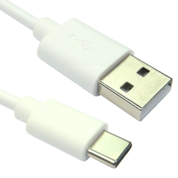 1m USB 2.0 Type C (M) to Type A (M) Cable 480Mbps 15W - White