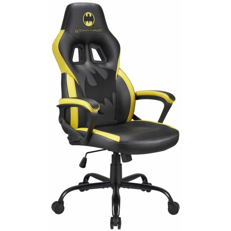 Subsonic Batman black and yellow e-sports gaming chair with embroidered logo
