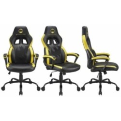 Subsonic Batman black and yellow e-sports gaming chair with embroidered logo