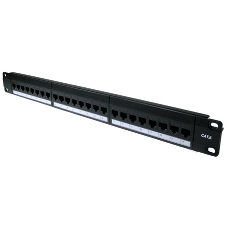 Cat6 Patch Panel | 16 / 24 / 48 Port Rack Mount