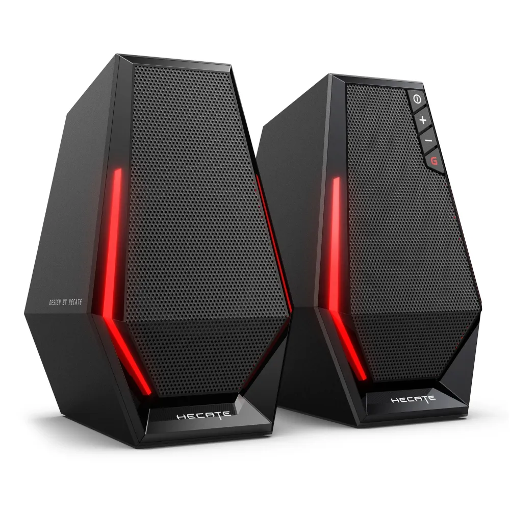Edifier Hecate G1500 SE black gaming speakers with red LED
