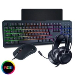 CiT Rainbow 4-in-1 LED Gaming Combo Keyboard-Mouse-Headphones-Mat