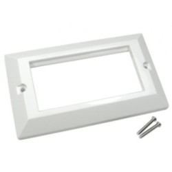 Dual Gang Euromod Faceplate Frame