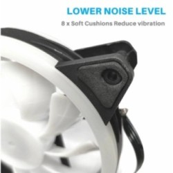 Jedel 120mm RGB gaming PC cooling fan