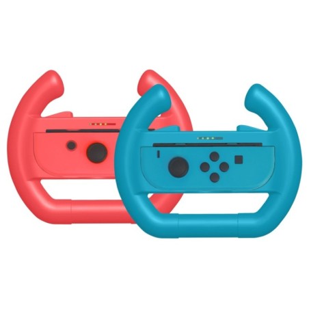 Subsonic Duo Racing Wheels for Nintendo Switch Joy-Cons Red and Blue