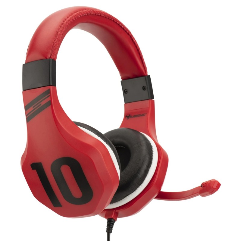 Subsonic SUB-5582 Red Wired Football Gaming Stereo Headset for PS4 Xbox One PC Switch