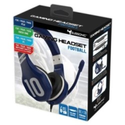 Subsonic blue wired football gaming headset with microphone