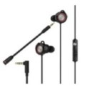 Edifier GM3SE in-ear gaming earphones with detachable microphone black red