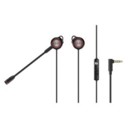 Edifier GM3SE in-ear gaming earphones with detachable microphone black red