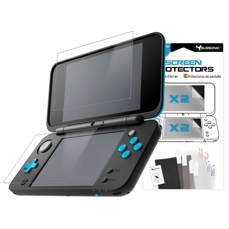 Subsonic screen protectors for New Nintendo 2DS and 3DS - 2 sets with applicator and microfibre cloth