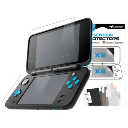 Subsonic screen protectors for New Nintendo 2DS and 3DS - 2 sets with applicator and microfibre cloth