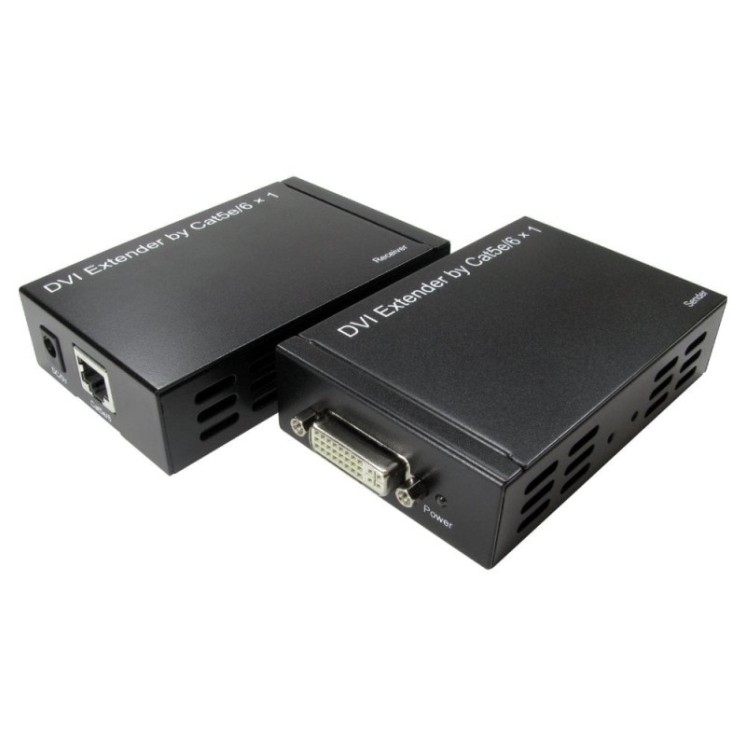 50m DVI Extender over 1x Patch Cable