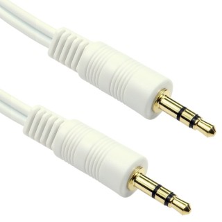 2m 3.5mm Stereo Cable - White